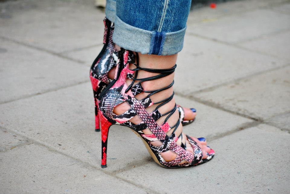 diy lace up heels